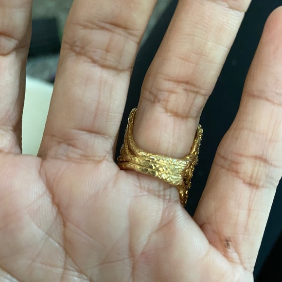 TOUS GOLD VERMEIL RING - Picture 2 of 3